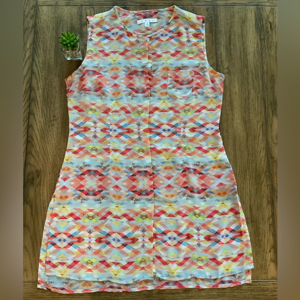 Cabi Sz Sm Vintage Tunic Tank Top